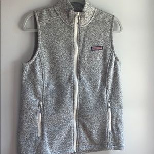 S vineyard vines fleece vest